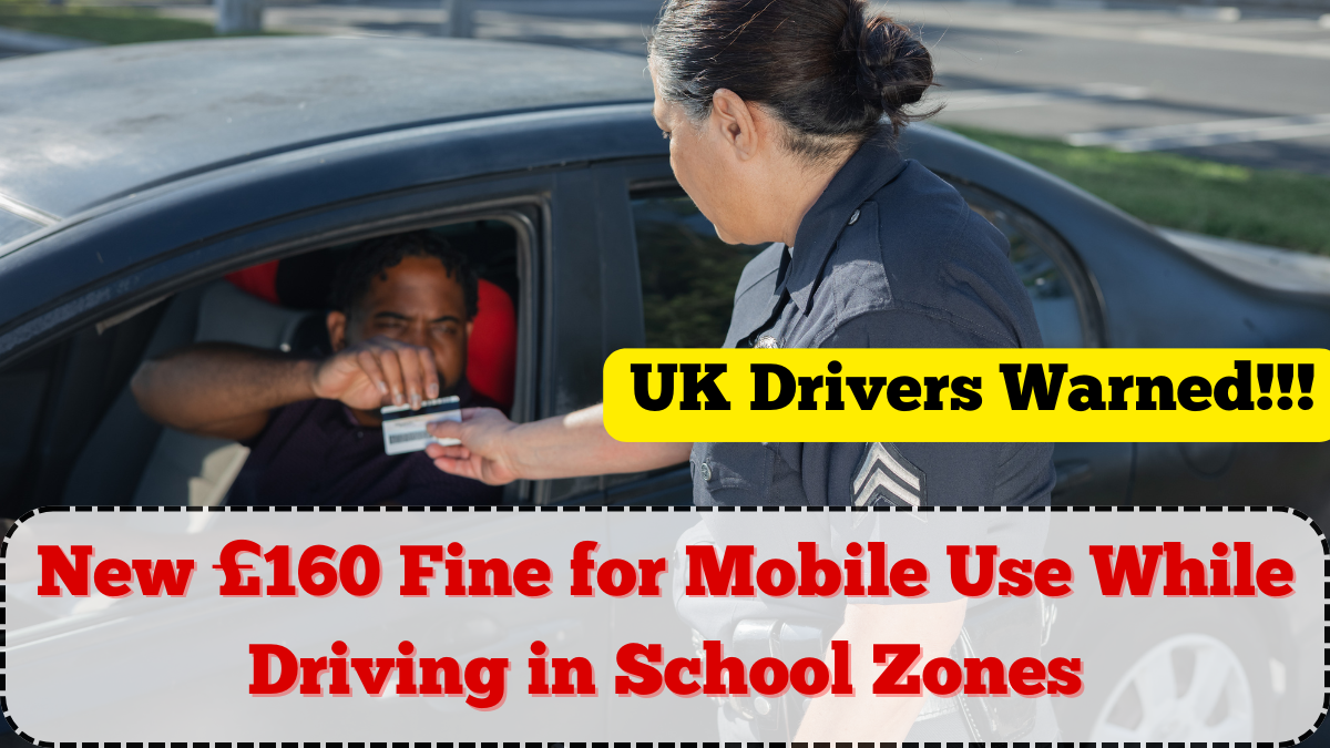 UK Drivers Warned: New £160 Fine for Mobile Use While Driving in School Zones